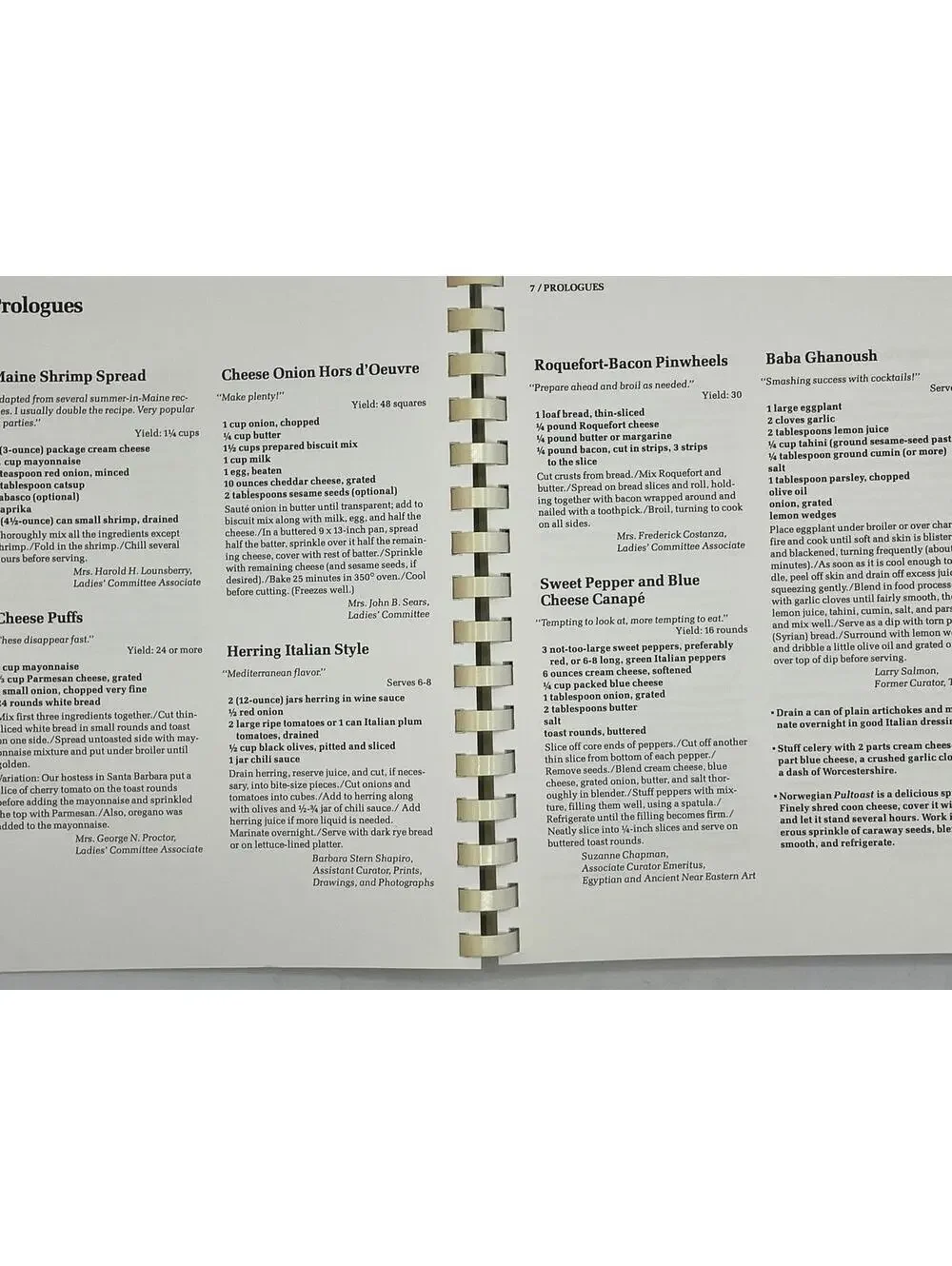 Vintage MFA Boston Cookbook: The Fine Arts Cookbook II, 1981